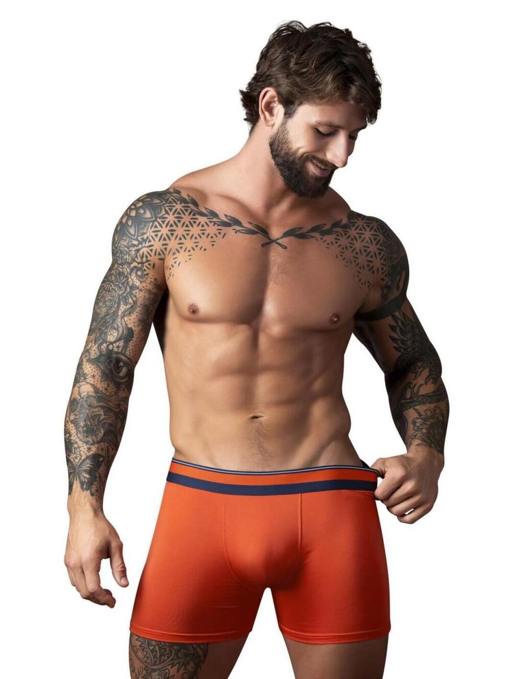 Male Power 160-299 Soo Cumfy Boxer Brief Color Orange - Picture 2 of 8